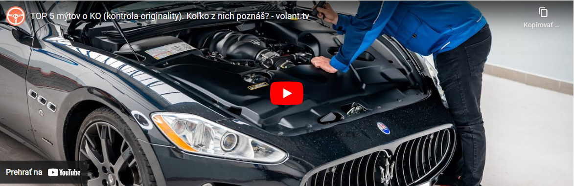 Video TUV Kontrola originality Bratislava